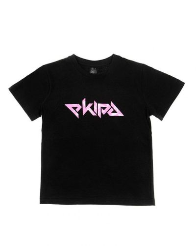 T-shirt KIDS Poly różowy czarny