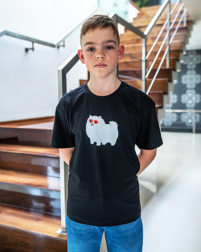 T-Shirt KIDS Chmurka Czarny