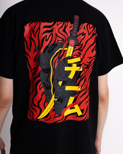 T-shirt Samurai 2.0 oversize czarny