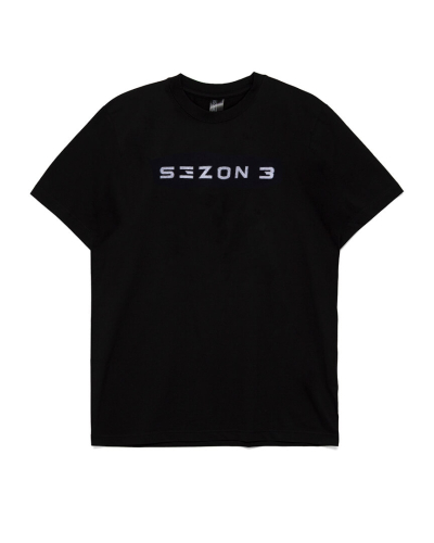 T-shirt Sezon 3 Glitter czarny